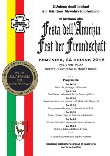 Festa dell’Amicizia 2018